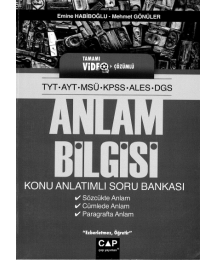 Anlam Bilgisi Konu Anlatımlı Soru Bankası