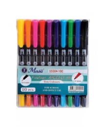 Masis Fineliner Apollo 55 İki Uçlu Kalem 10Lu