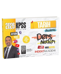 2026 KPSS Tarih Akademisi Video Ders Notları Aydın Yüce İndeks Akademi Yayıncılık