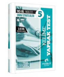 YKS DİL İngilizce Sınav Stratejileri 5 Kelime Yaprak Test Modadil Yayınları