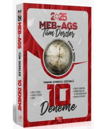 2025 MEB-AGS Tüm Dersler 10 Deneme Çözümlü CBA Yayınları
