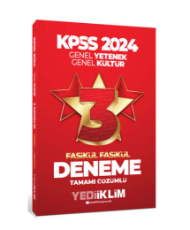 2024 KPSS Genel Yetenek Genel Kültür Tamamı Çözümlü 3 Yıldız Fasikül Deneme