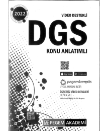 DGS KONU ANLATIMLI VİDEO DESTEKLİ