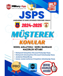JSPS Jandarma ve Sahil Güvenlik Personel Sınavı Müşterek Konular Konu Anlatımlı Soru Bankası Hazırlık Kitabı
