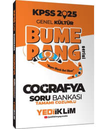 2025 KPSS Genel Kültür Bumerang Coğrafya Tamamı Çözümlü Soru Bankası Yediiklim Yayınları