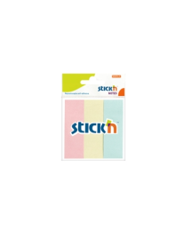 3 Pastel Renk Kağıt Ayraç 50 Yaprak 76x25 Yapışkanlı Not Kağıdı