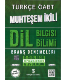 ÖABT Türkçe Dil Bilgisi-Dil Bilimi Muhteşem İkili Branş Denemeleri Türkçe ÖABTDEYİZ