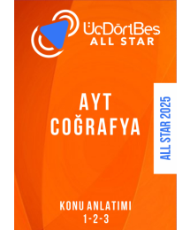ALL STAR AYT COĞRAFYA Konu Anlatım (1-2-3 Hepsi Bir Arada)