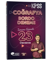 2026 KPSS Coğrafya Bordo 23 Deneme Çözümlü Eğit Akademi