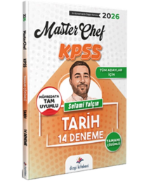 2026 Tüm Adaylar İçin MasterChef Kpss Tarih Tamamı Çözümlü 14 Deneme Dizgi Kitap