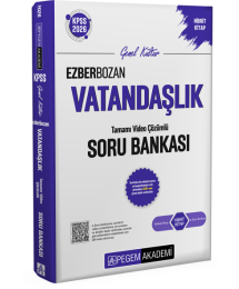 2026 KPSS Vatandaşlık Ezberbozan Soru Bankası Çözümlü Pegem Akademi Yayınları