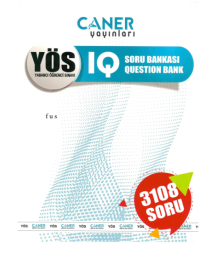 Caner Yayınları YÖS IQ Soru Bankası 3108 Soru