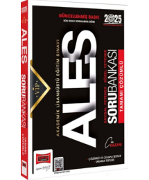 2025 ALES Vip Sayısal-Sözel Yetenek Tamamı Çözümlü Soru Bankası Yargı Yayınları