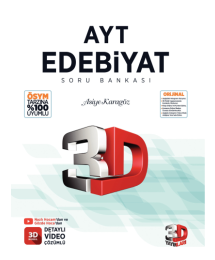 2026 AYT 3D Edebiyat Tamamı Video Çözümlü Soru Bankası 3D Yayınları