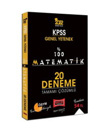 KPSS Genel Yetenek %100 Matematik Tamamı Çözümlü 20 Deneme