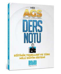 2025 MEB AGS Türk Milli Eğitim Sistemi ve Eğitimin Temelleri Ders Notu Retro Kitap