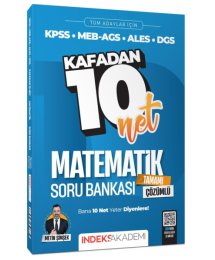 Matematik Kafadan 10 Net Soru Bankası Çözümlü İndeks Akademi Fotokopi.SHOP - Öğrencilerin Marketi!