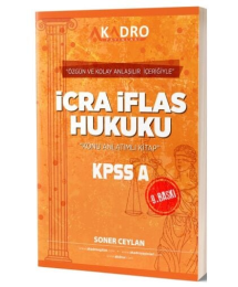 A Kadro Yayınları KPSS A Grubu İcra İflas Hukuku Konu Anlatımlı