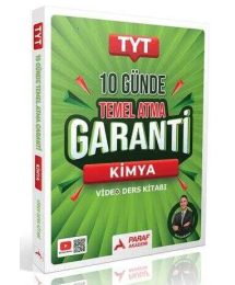 TYT Kimya 10 Günde Temel Atma Garanti Video Ders Kitabı Paraf Akademi Yayınları