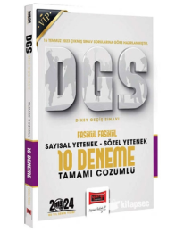2024 DGS Sözel Sayısal Bölüm Tamamı Çözümlü Fasikül 10 Deneme