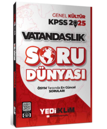 2025 Genel Kültür Vatandaşlık Soru Dünyası Yediiklim Yayınları