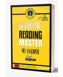 YDS Tüm Akademik İngilizce Sınavları İçin Academic Reading Master 40 Fasikül