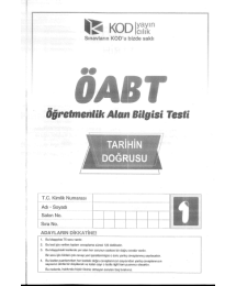 TARİHİN DOĞRUSU TARİH DENEME