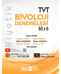 TYT Biyoloji Biyotik 60 x 6 Denemeleri Biyotik Yayınları