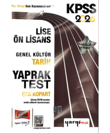 2026 KPSS Lise Ön Lisans Genel Kültür Tarih Çek Kopart Yaprak Test Yargı Yayınları