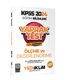 2024 KPSS Eğitim Bilimleri Ölçe ve Değerlendirme Çek Kopart Yaprak Test