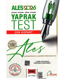 2026 ALES VIP Sayısal-Sözel Yetenek Çek Kopart Yaprak Test Yargı Yayınevi