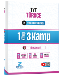Türkçe Saati TYT Türkçe 1 Kitap 3 Kamp Video Ders Kitabı Zeduva Yayınları