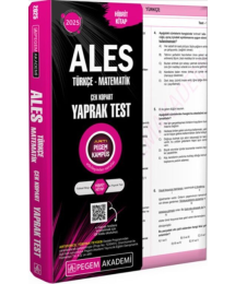 2025 ALES Çek Kopart Yaprak Test Pegem Yayınları