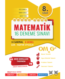 8. Sınıf Omage Gold Matematik 16 Deneme Sınavı Omage Yayınları