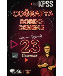 COĞRAFYA BORDO 23 DENEME TAMAMI ÇÖZÜMLÜ MEHMET EĞİT