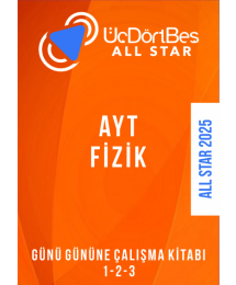 ALL STAR AYT FİZİK Günü Gününe Çalışma Kitabı (1-2-3 Hepsi Bir Arada)