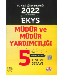 MÜDÜR VE MÜDÜR YARDIMCILIĞI 5 DENEME SINAVI TAMAMI ÇÖZÜMLÜ