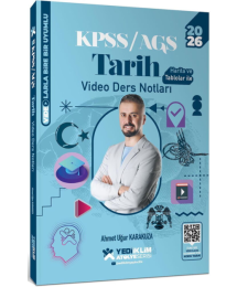 2026 KPSS Tarih Atölye Video Ders Notları Ahmet Uğur Karakuza Yediiklim Yayınları