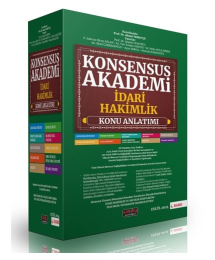 KONSENSUS Akademi İdari Yargı Hakim Yardımcılığı Sınavı Konu Anlatımı Eylül 2024