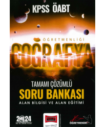 COĞRAFYA TAMAMI ÇÖZÜMLÜ SORU BANKASI ALAN BİLGİSİ- ALAN EĞİTİMİ