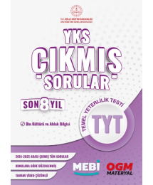 YKS Çıkmış Sorular TYT Din Kültürü ve Ahlak Bilgisi Son 8 Yıl (2018-205) MEB OGM