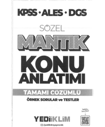 SÖZEL MANTIK KONU ANLATIMI TAMAMI ÇÖZÜMLÜ ÖRNEK SORULAR TESTLER