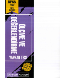 ÖLÇME VE DEĞERLENDİRME YAPRAK TEST