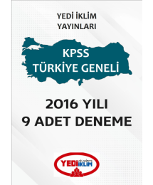 YEDİİKLİM 9 ADET DENEME