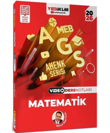 2026 MEB-AGS Matematik Sayısal Yetenek Video Ders Notları Ahenk Serisi Mehmet Bilge Yıldız Yediiklim Yayınları