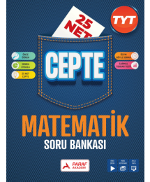 TYT Matematik Soru Bankası 25 Net Cepte Soru Bankası PRF Paraf Yayınları