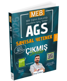 2026 MEB-AGS Sayısal Yetenek Çıkmış Sorular Çözümlü Mertcan Güler Dizgi Kitap