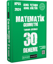 2024 KPSS Genel Kültür Genel Yetenek Matematik-Geometri 30 Deneme