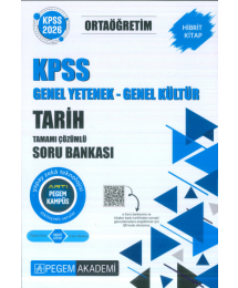 Ortaöğretim KPSS Tarih Tamamı Çözümlü Soru Bankası Pegem Akademi