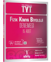 TYT Fizik Kimya Biyoloji Denemesi 15 Adet Barış Yayınları
